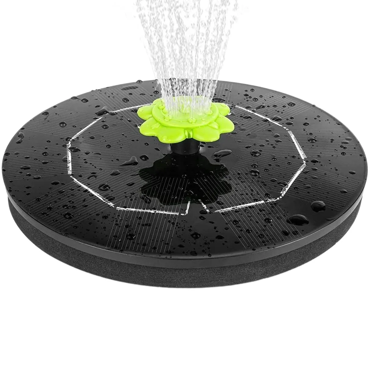 Solar fountain Outdoor pool Round floating bird tub Decorative fountain