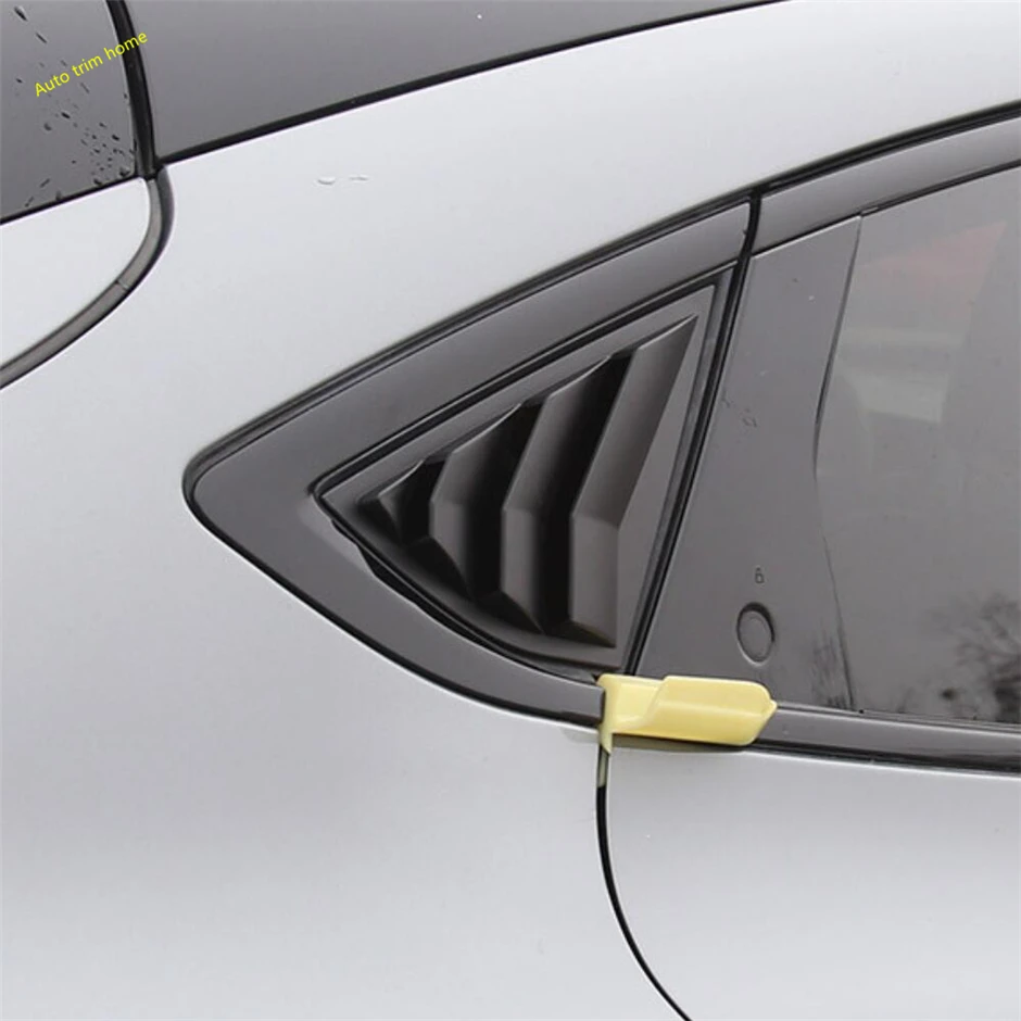 Rear Window Louver Shutter Triangle Side Outlet Vent Decor Panel Cover Trim For Ford Mustang Mach E 2021 - 2023 Car Accessories