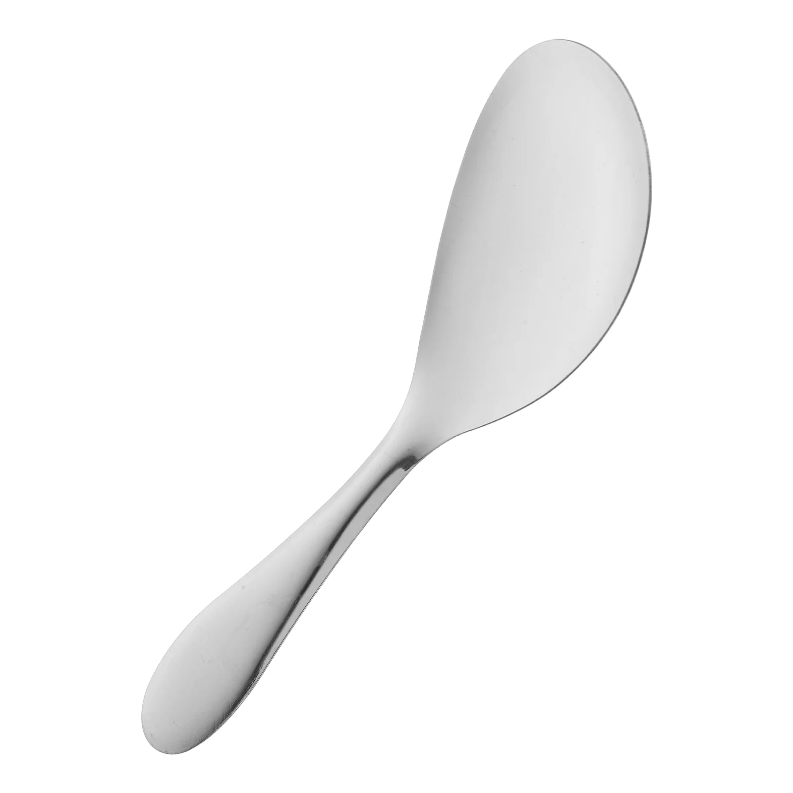 2 Pcs Rice Cooker Spatula Stainless Steel Spoon Household Paddle Wear-resistant Scoop