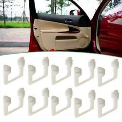 10pcs Car Door Handle Clamp Clip Car Fastener Door Lock Retainer Auto Replace Fastener Car Interior Accessories for VW 357837242