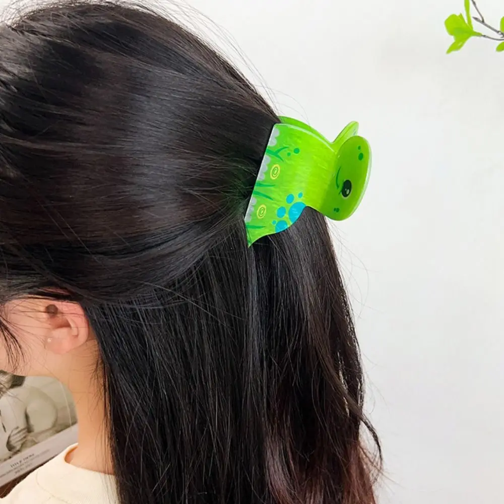 Creative Lion Acrylic Animal Hair Claw Panda Snail Cat Hair Clip Dinosaur Korean Style Cartoon Shark Clip Female