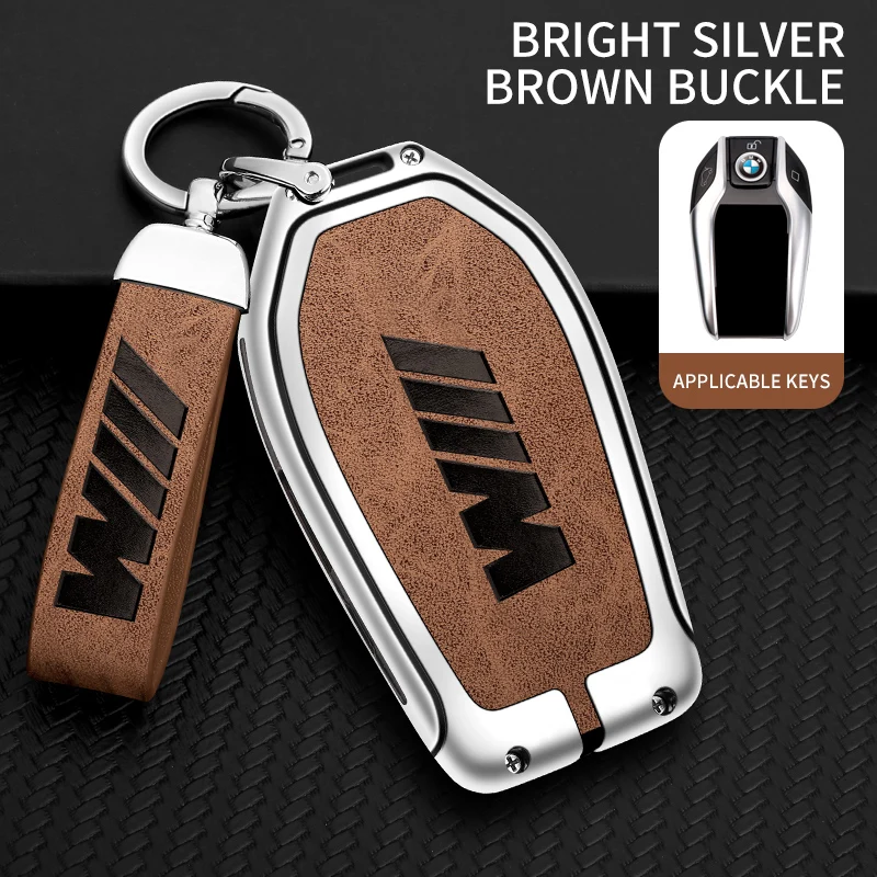 M Emblem Car Key Case Cover Shell for BMW LED Display G30 G12 G11 G32 G31 5 7 Series I8 I12 G01 X3 X4 G02 G05 X5 G07 X7 Keychain view 6