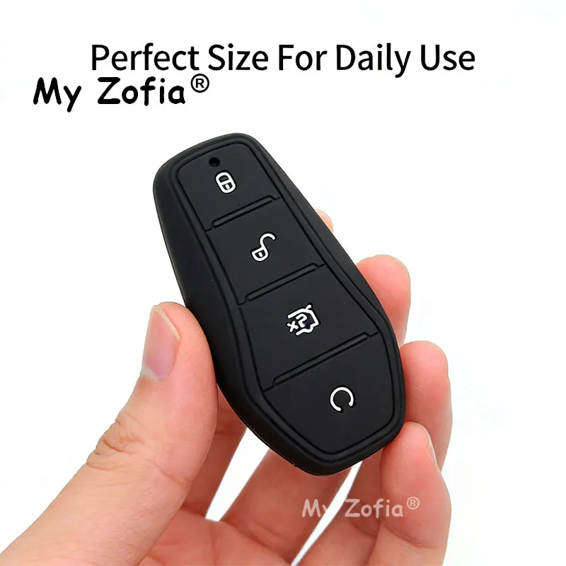 Silicone Holder Chain Key Case Car Key Cover For BYD SEAL U Atto 2 Atto 3 SEALION 8 Han L Dolphin Tang Yuan UP Song Sealion 6