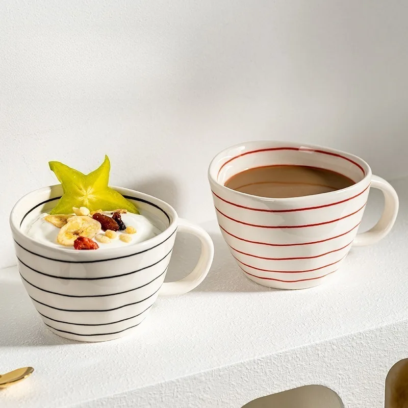 

Ceramic Household Office Breakfast Cup for Girls with High Appearance Quality Coffee Cup