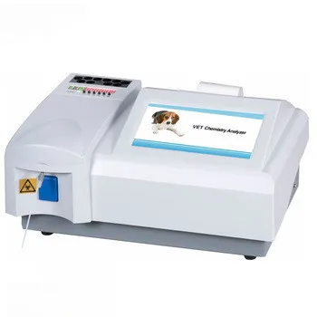 Semi Automatic Touch Screen Russian Language Chemistry Analyzer for Blood Testing in Dogs Cats Rabbits Veterinary Clinical Instr