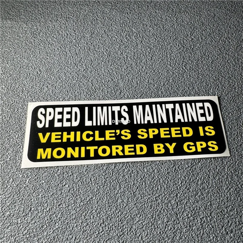 

Speed Limit Reminder Warning Waterproof Vinyl Sticker, Fashion Safety Decal for Car Window Motorcycle Decor