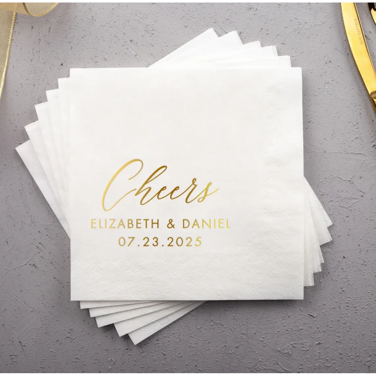 

50 шт. персонализированные черные салфетки, свадебная салфетка на заказ, салфетка для обеда, мягкая 2-слойная, коктейльная, вечеринка, монограмма, принт из фольги