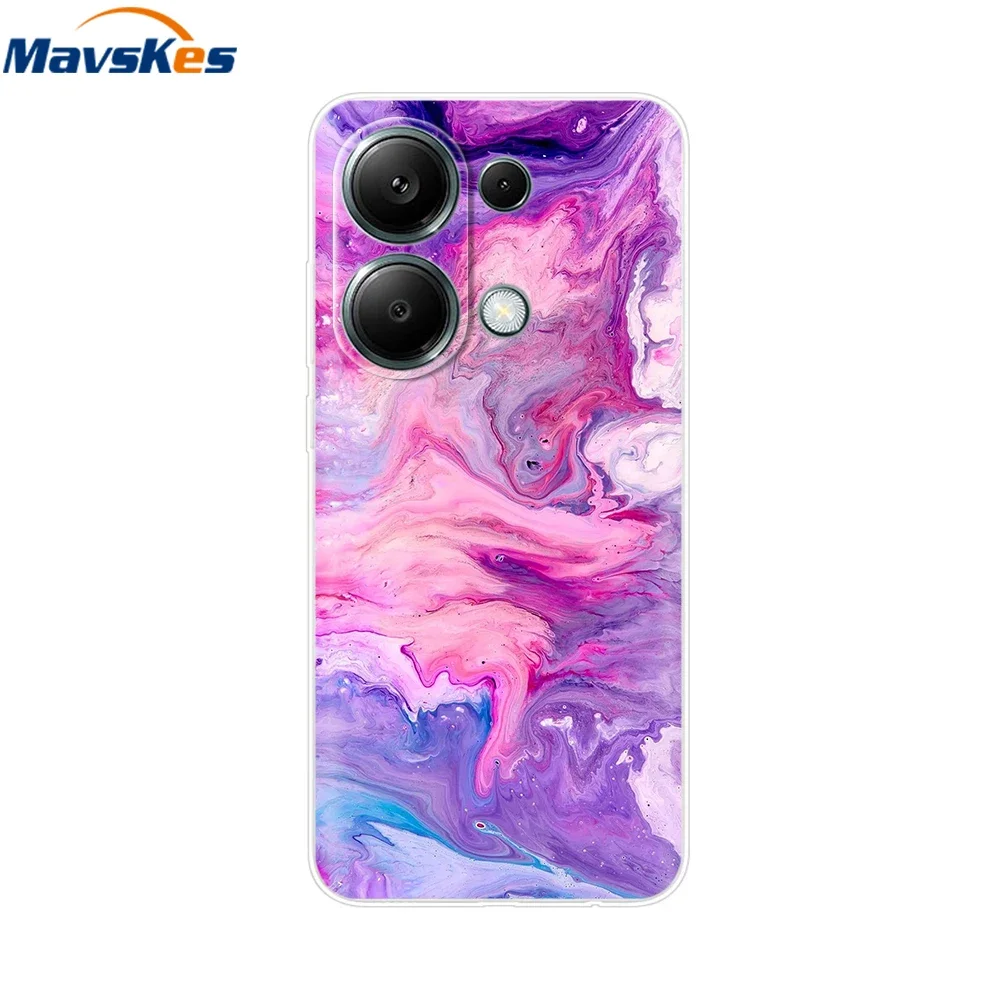 For Xiaomi Redmi Note 13 4G Case Note13 Cover Soft Clear Silicone TPU Back Case Funda For Redmi Note 13 Pro 4G Phone Cases Coque