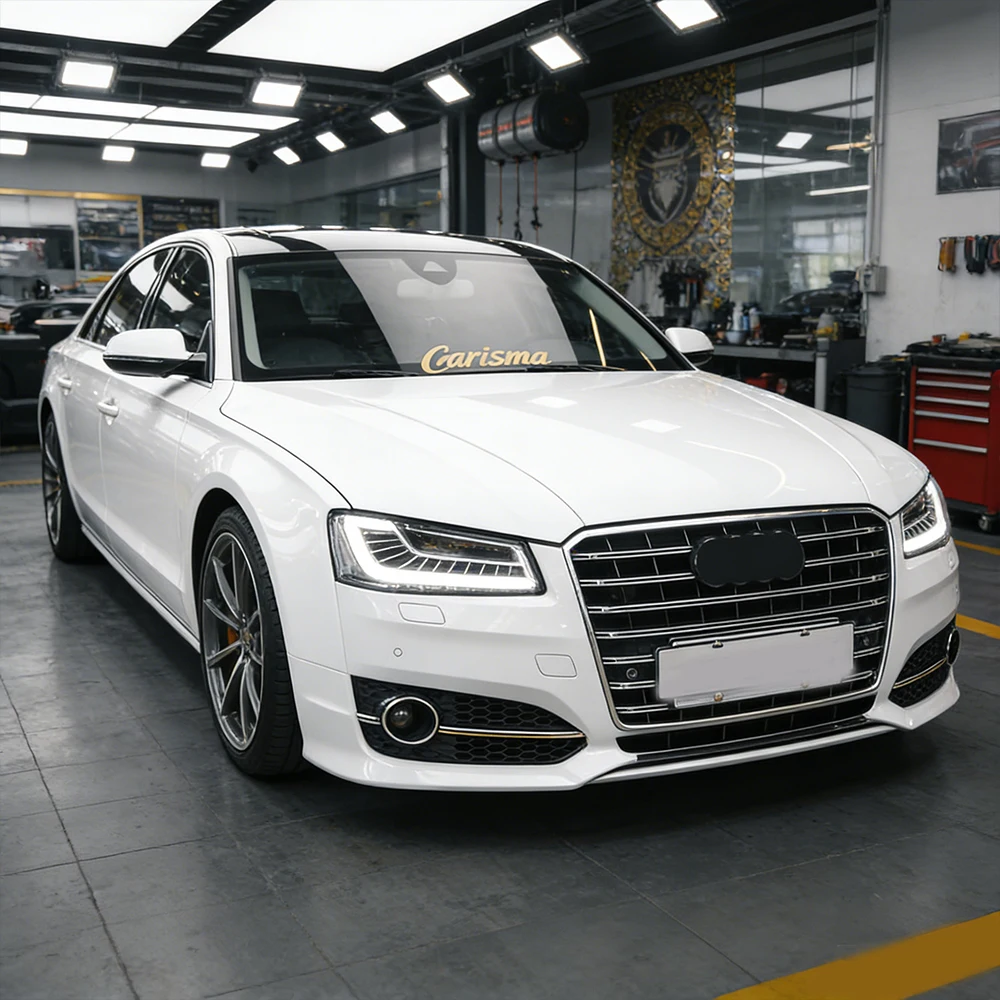 

For Audi A8 2011-2017 Auto Headlight Assembly Upgrade LED Matrix DRL Sequential Turn Signal Plug and Play Car Headlights