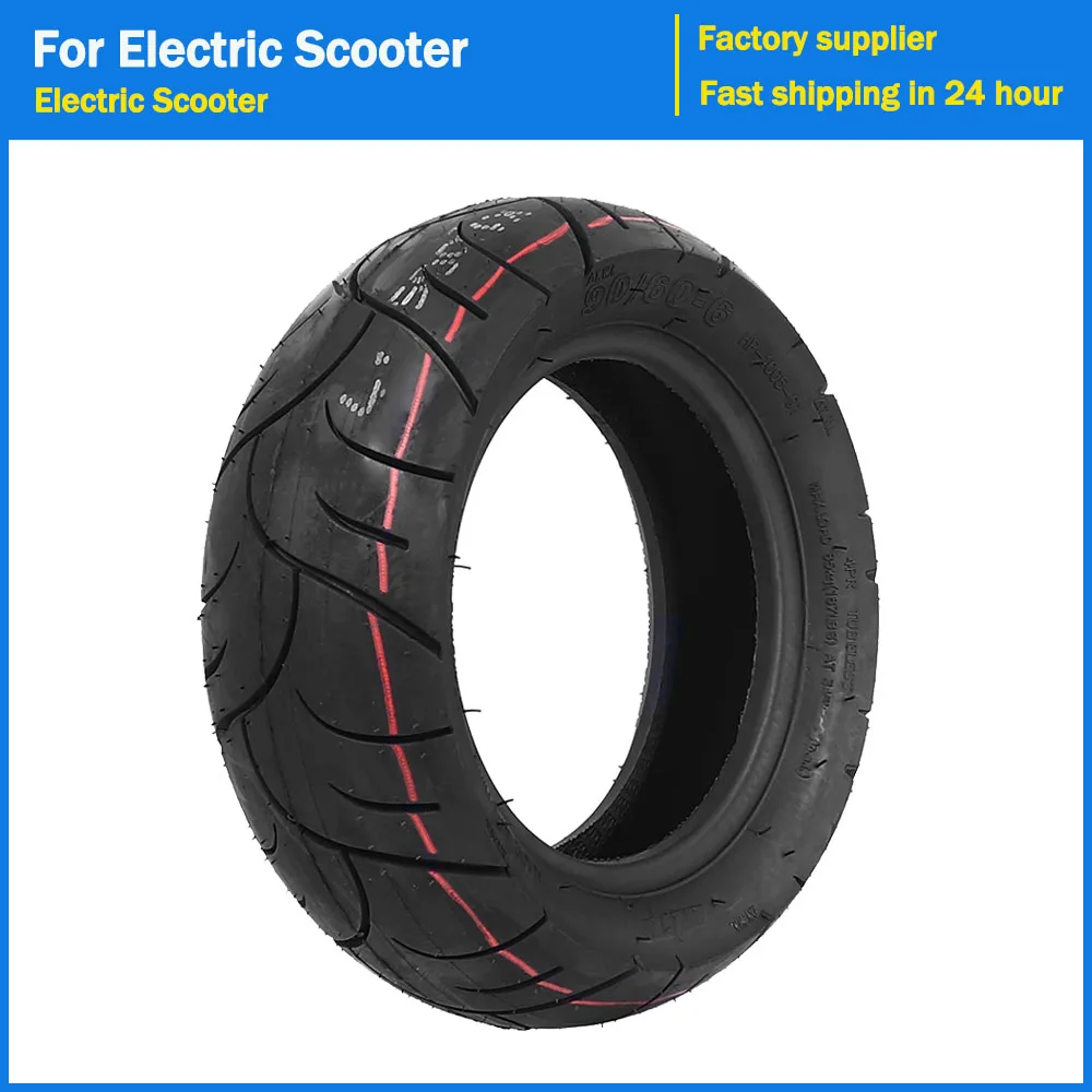 

11-дюймовая дорожная бескамерная шина 90/60-6 для электрического скутера, городская дорога, вакуумная шина, расширенная, износостойкая, нескользящая, детали шин