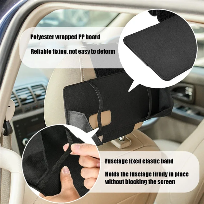 Classy-Car Headrest Mount Holder Seat Mount Holder Compatible For Steam Deck, Game Machine Steam Deck Holder For Car Back Seat