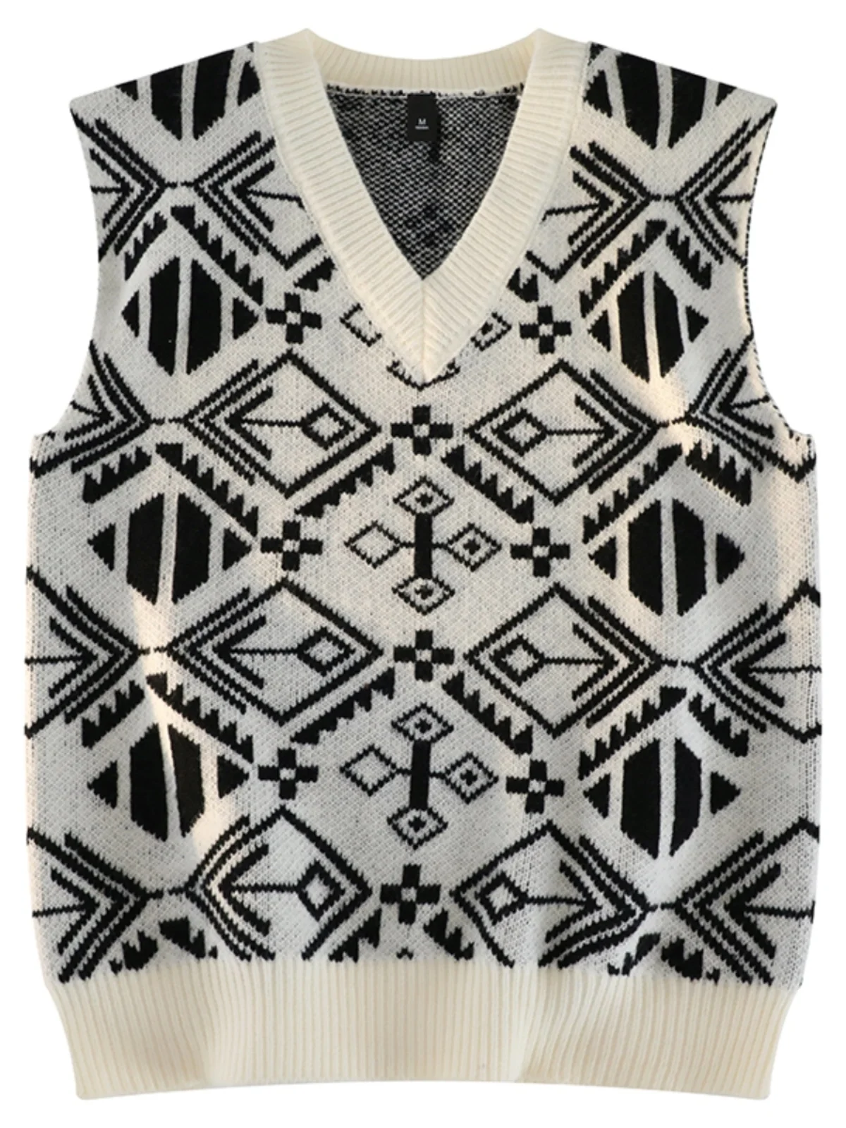 

Ретро-жилет из трикотажа свободного кроя для мужчин, весна-осень, новинка, базовый слой, повседневная одежда