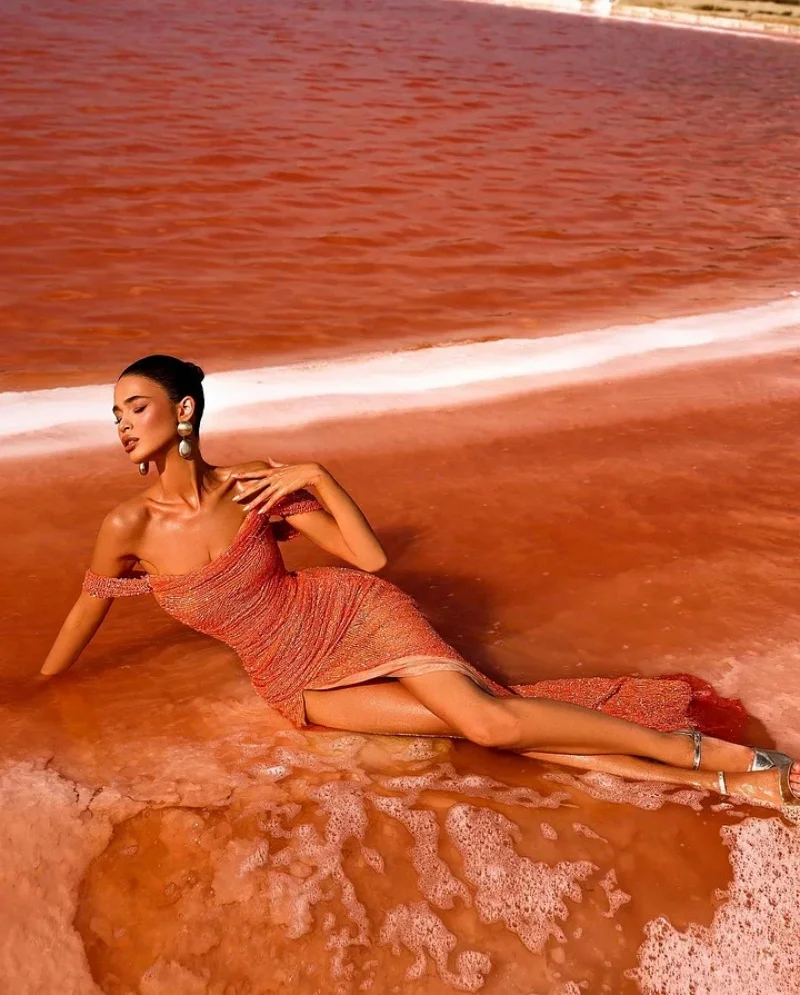 فساتين سهرة رائعة حورية البحر بدون حمالات ترتر فتحة جانبية عالية بدون ظهر فساتين حفلات مصنوعة حسب الطلب رداء السهرة