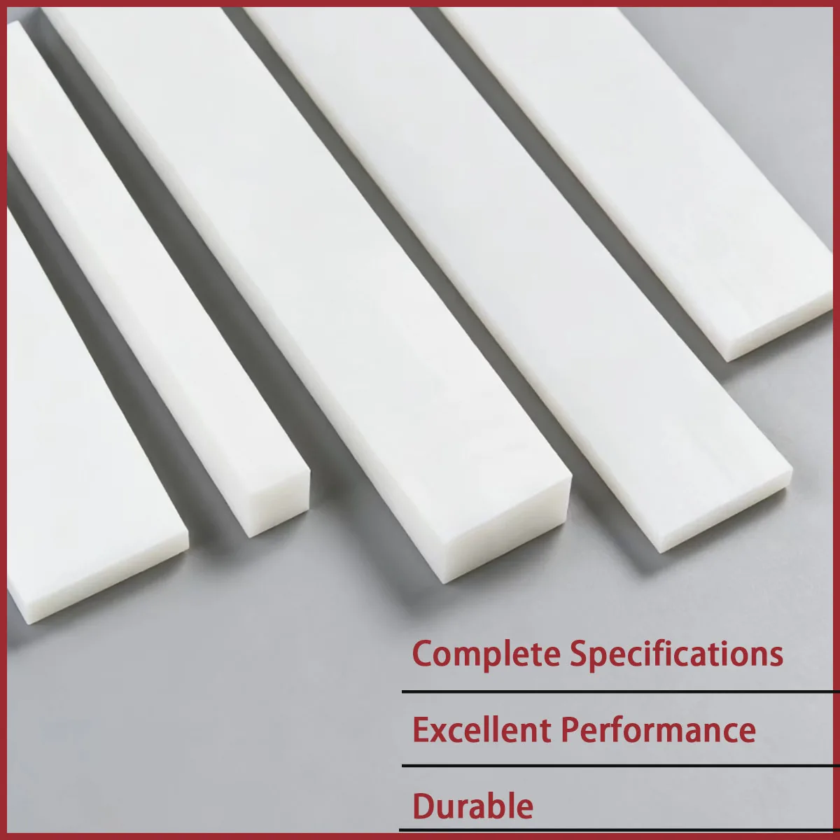 Wear-Resistant White PE Plastic Square Flat Plate with a Thickness of 3-8mm, Used for Home and Outdoor Waterproof Pads, Etc