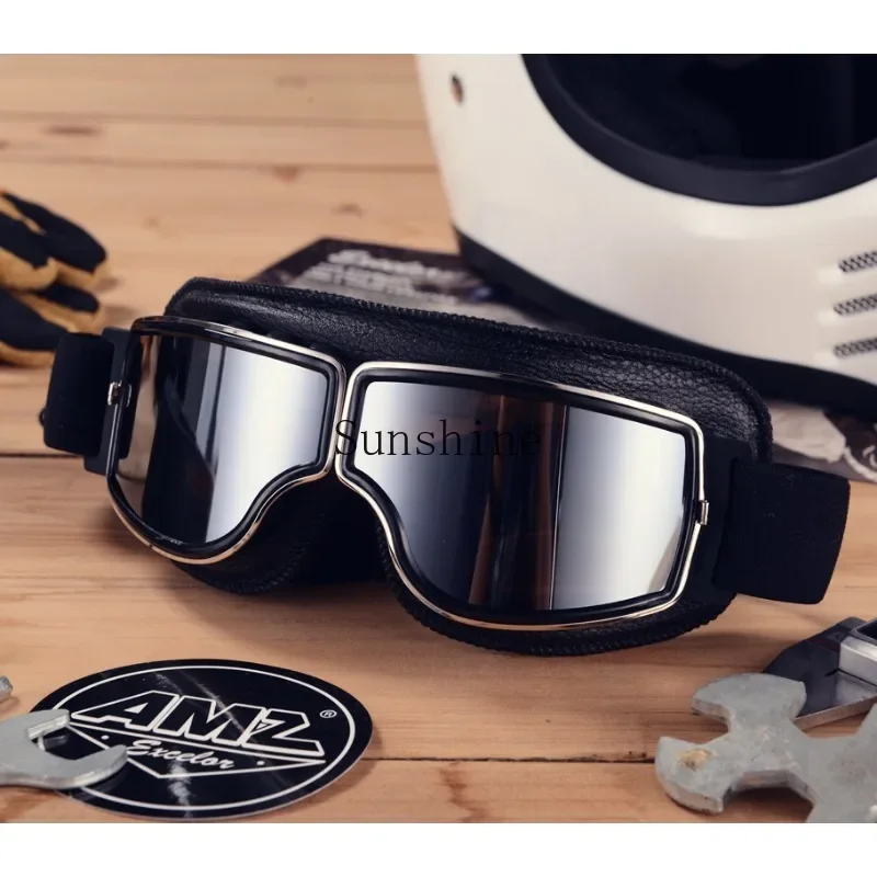 

Motorcycle Helmet Off-Road Pilot Goggles Windproof Rider Glasses