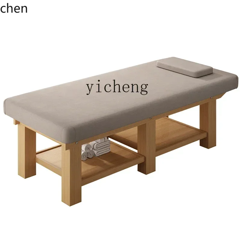YFY Solid Wood Massage Couch Massage Bed Facial Bed Integrated Bed Traditional Chinese Medicine Bone Setting Physiotherapy