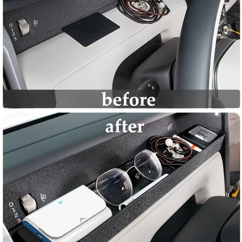 Tray Expansion Car Accessories For Chery ICAUR V23 2025 Central Control Instrument Panel Main and Auxiliary Driver Storage Box
