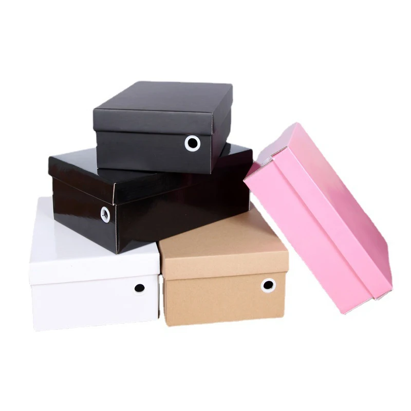 5Pcs/lot Corrugated Shoe Box Cardboard Package Carton Business Mailing Gift Box 3-layer Corrugated Box For Packaging Shipping