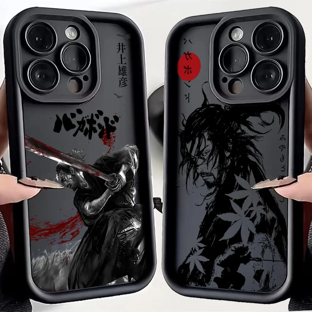 Funda de teléfono de Anime japonés Vagabond Samurai para Motorola Moto Edge G15 G24 50 G35 G34 E14 G75 G PLAY G85 60 Neo Fusion Pro 4G 5G