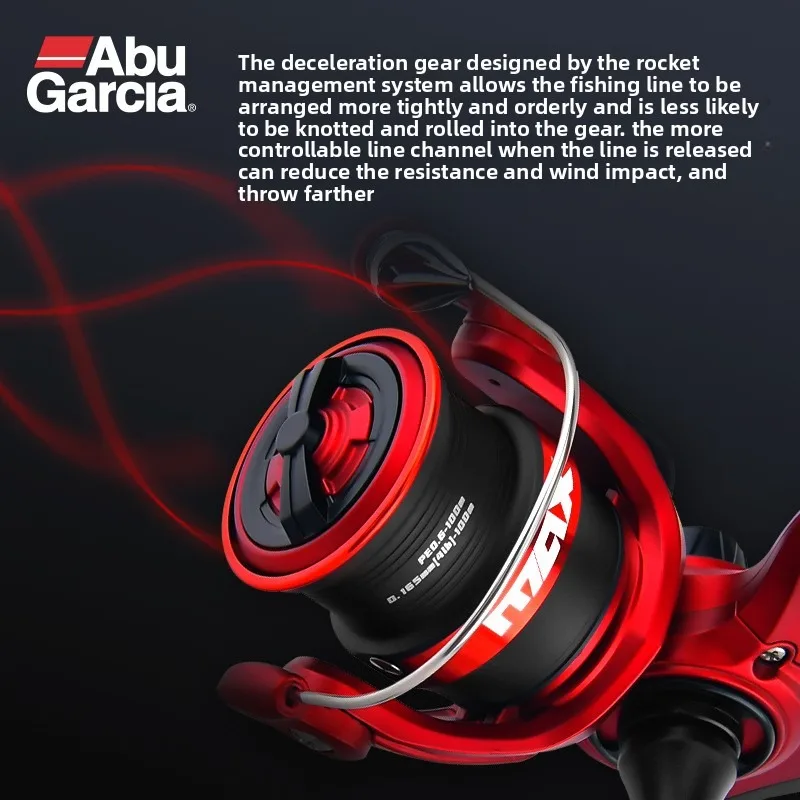 Abu Garcia Black Max Sx Spinning Fishing Reel Long Cast Freshwater Saltwater Universal 4+1 Bearings 5.2 6.2 Gear Ratio 6.5kg Max