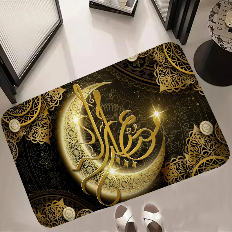 

Ramadan-kareem Bath Mat Prayer Mats Muslim Islam Prayer Rug Doormat Doormat Entrance Door Wiper Bathroom House Bedroom Prayers