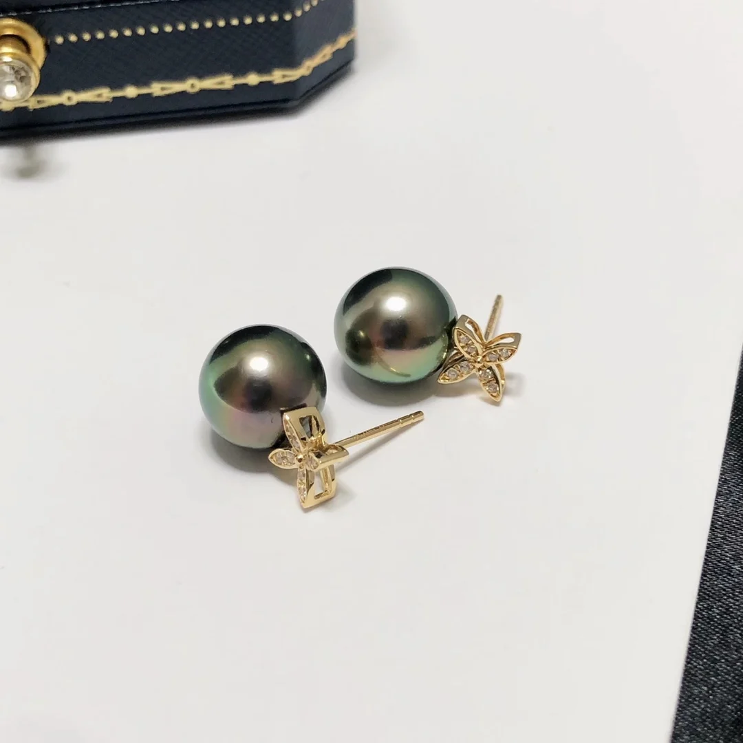 

DIY 18K Pearls Earrings Bases Pedestals Necklaces for Women Not Include Pearls JY