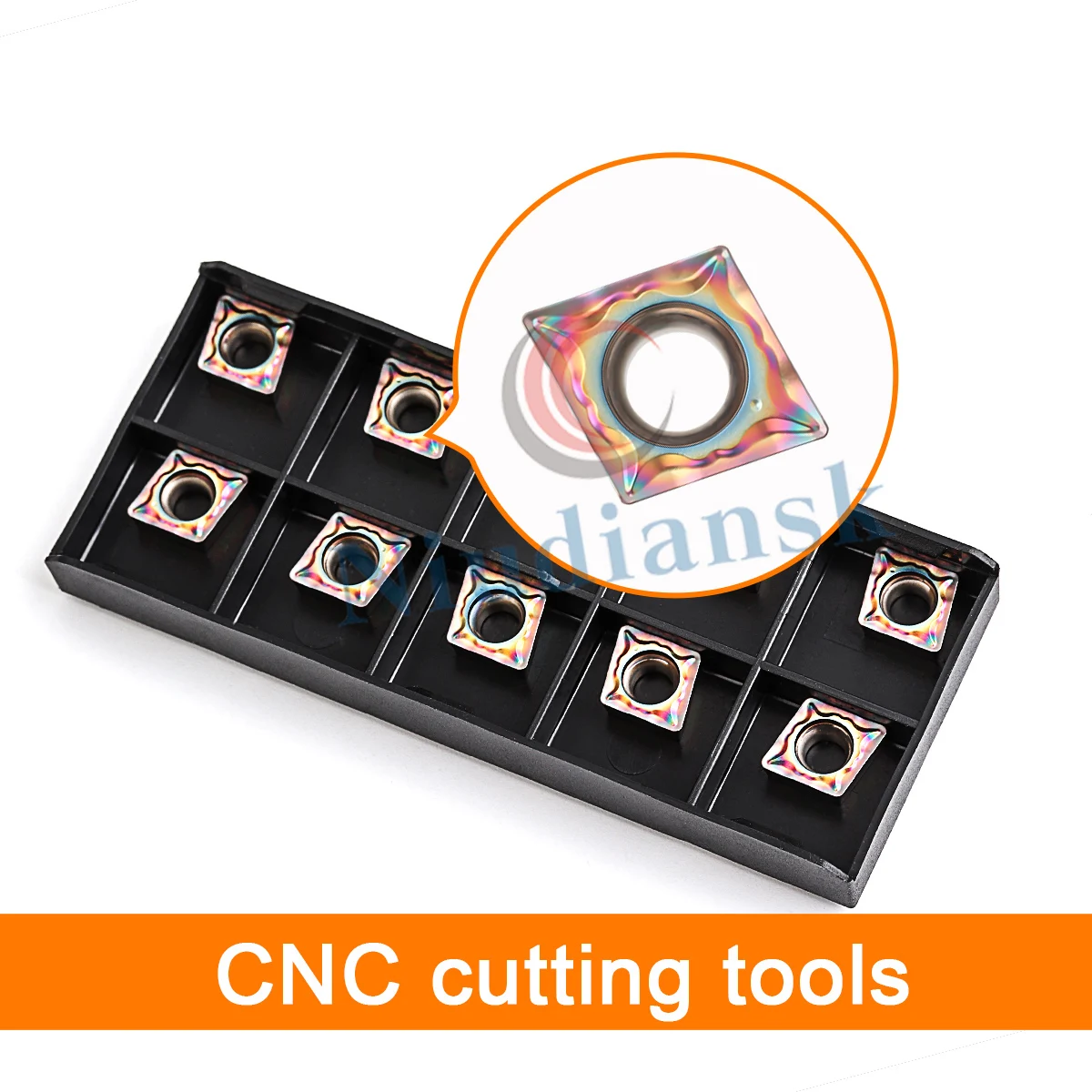 DCMT070204-LM CCMT060204-LM TCMT110204-LM TF918 CNC Lathe Tools Carbide Inserts Turning Hardened Steel Seven Colors Blade Cutter