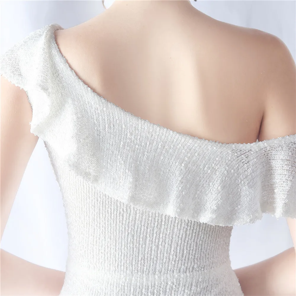 Vestido de noche de fiesta corto con lentejuelas coloridas para reuniones festivas Mini vestido brillante de moda para mujer