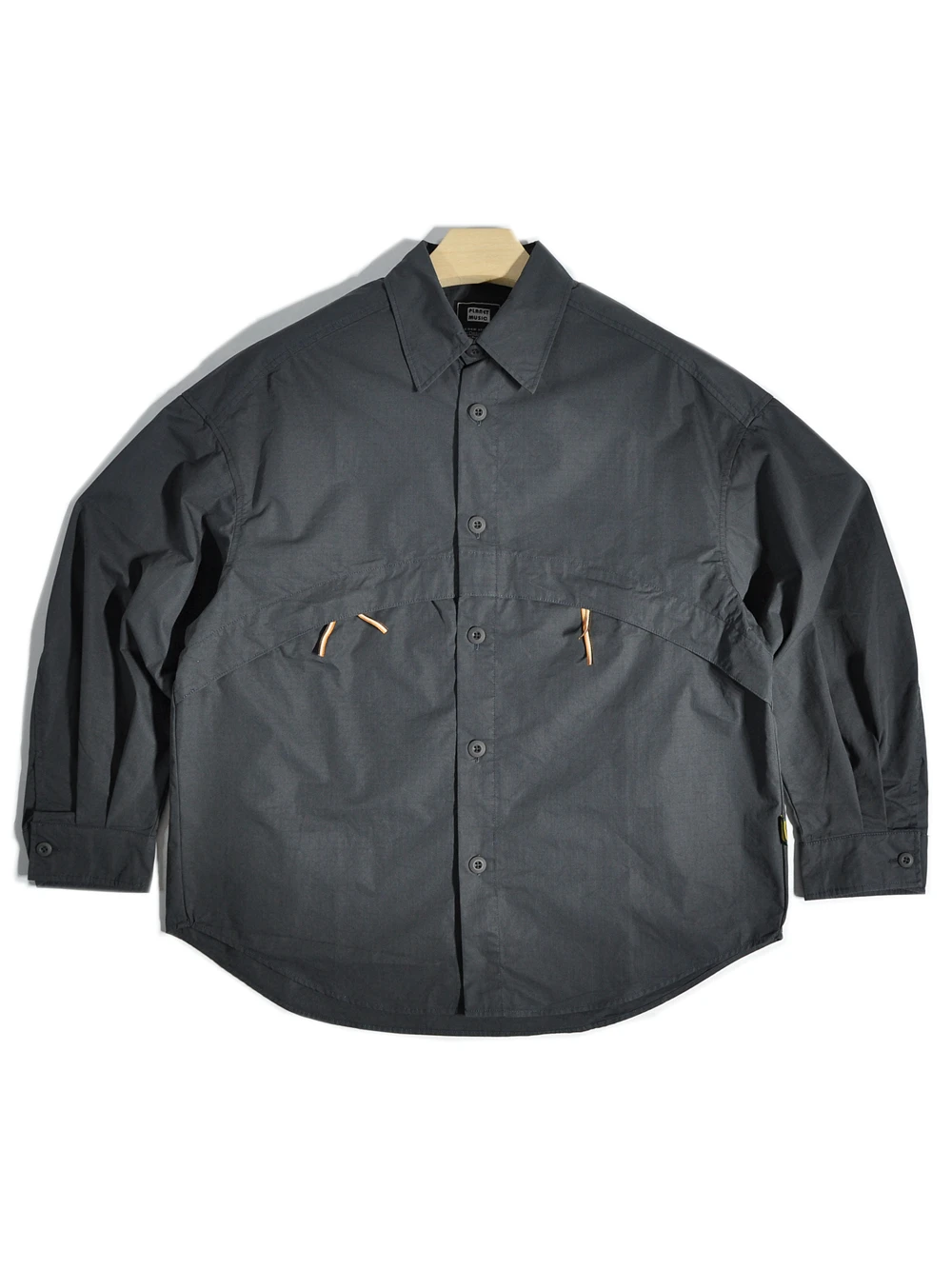 

American High Street Outdoor Workwear Loose Fit Casual Shirt CityBoy Hong Kong Style Windbreaker Cotton Blend Fabric