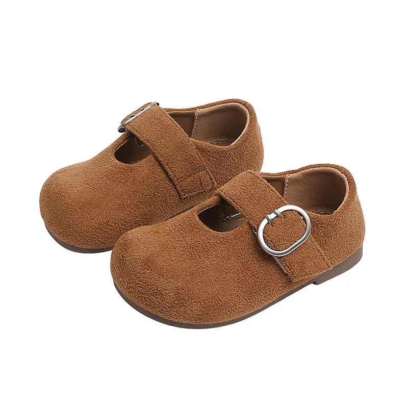 

Новая осенняя детская кожаная обувь в корейском стиле для девочек, детская модная обувь принцессы для маленьких студентов на мягкой подошве на плоской подошве