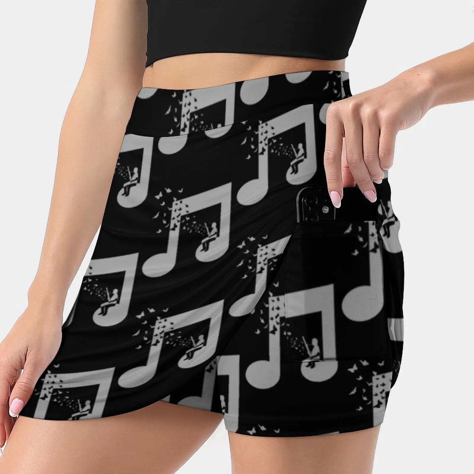 Bassoon Music - Music Theme Design Suitable For Men And Women Summer Women's shorts Skirt 2 In 1 Fitness Yoga Skirt Tennis