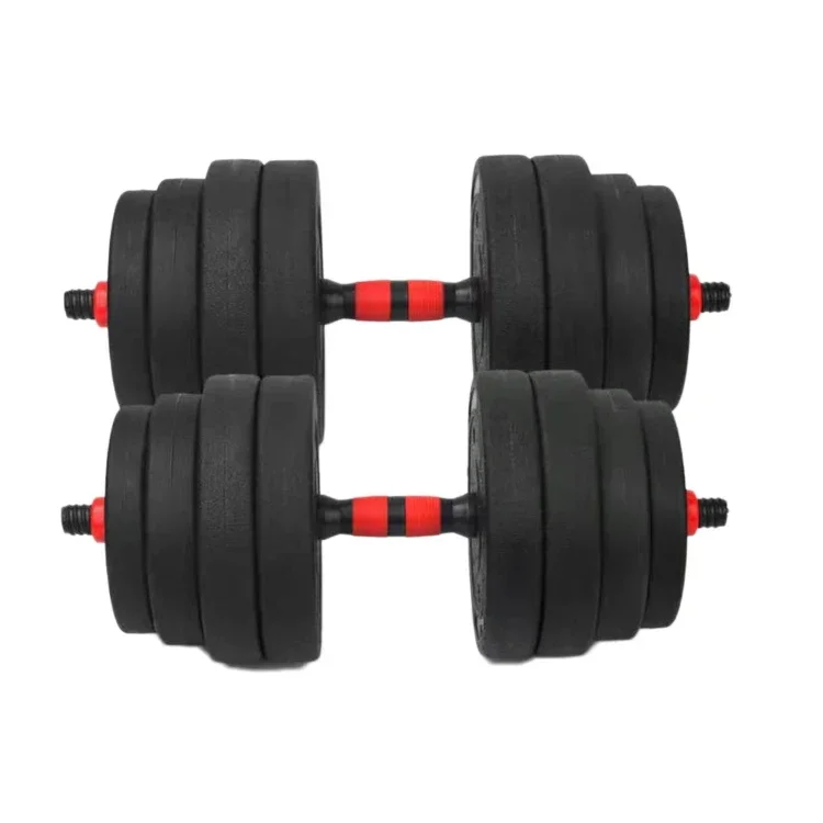 Adjustable Dumbbell Set with Round Paint, Weight Lifting, Cheap Barbell, Sale, 20kg, Hot Sale