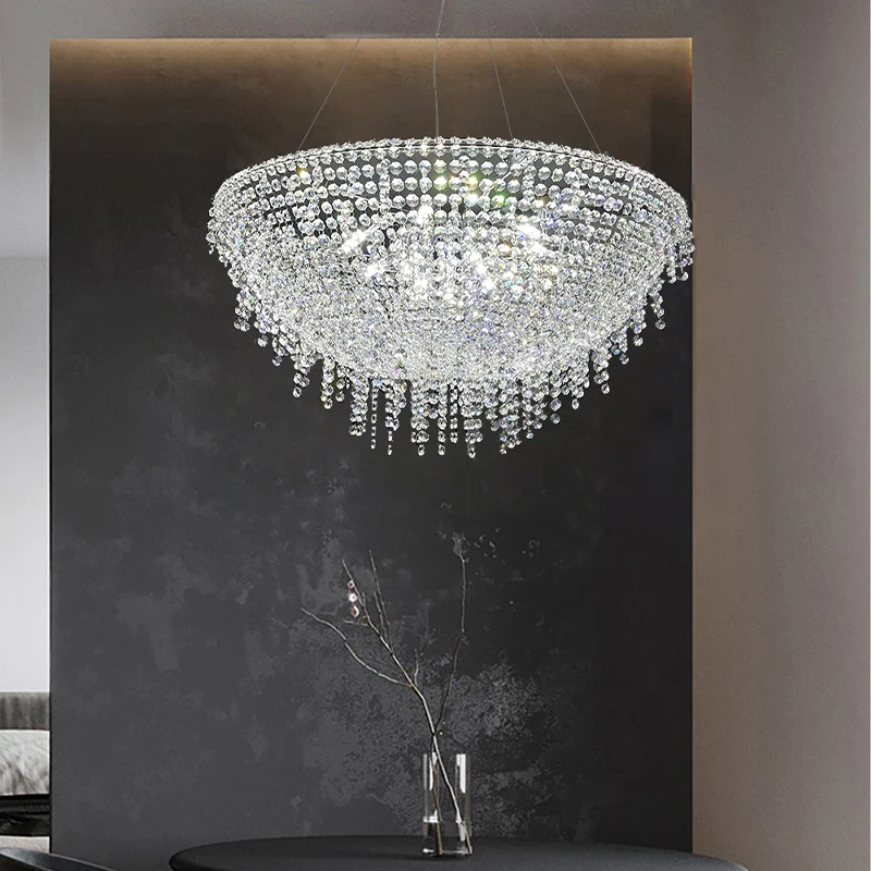 Crystal Jellyfish Pendant Lights LED Room Decor Hanging Lamps for Dinning Table Modern Creative Designer Home Ceiling Lustres