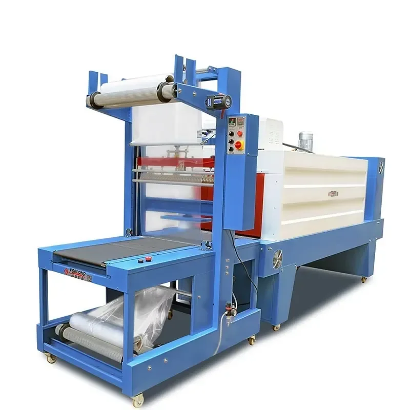 Fully Automatic Film Wrapping Machine Mineral Water & Beverage Packaging Machine Cardboard Box Heat Shrink Wrapping Machine