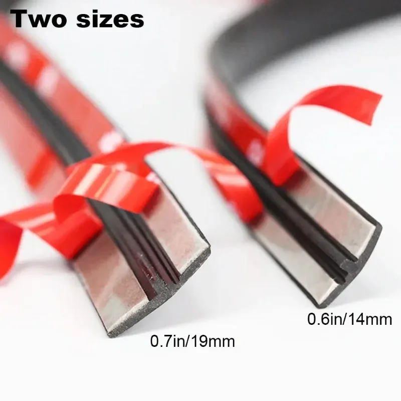 For Volkswagen Polo Golf 4 Beetle Passat B5 B6 B7 B8 T5 Touran Bora Tiguan CC 1m T-Shape Rubber Car Seals Edge Sealing Strips