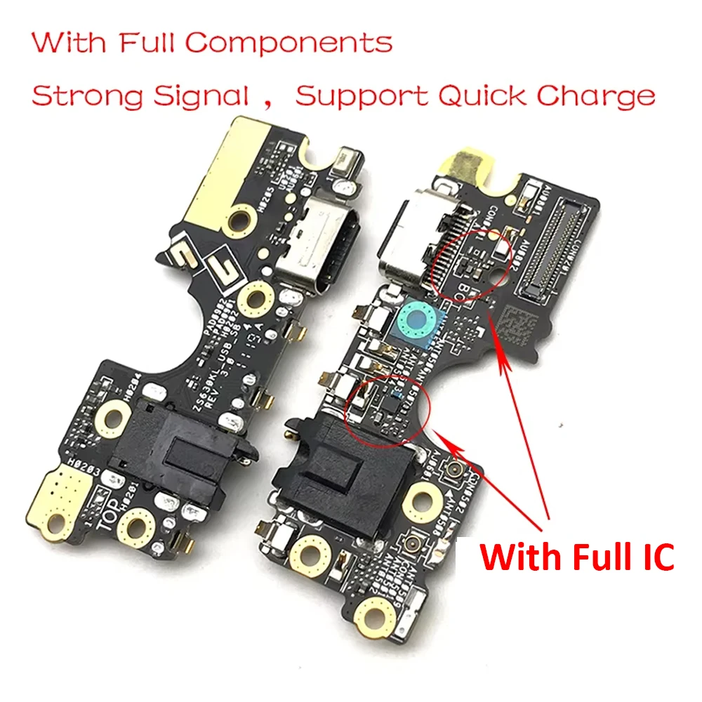 1Pcs Charger Board PCB Flex For ASUS ZenFone 6 2019 ZS630KL USB Port Connector Dock Charging Flex Cable