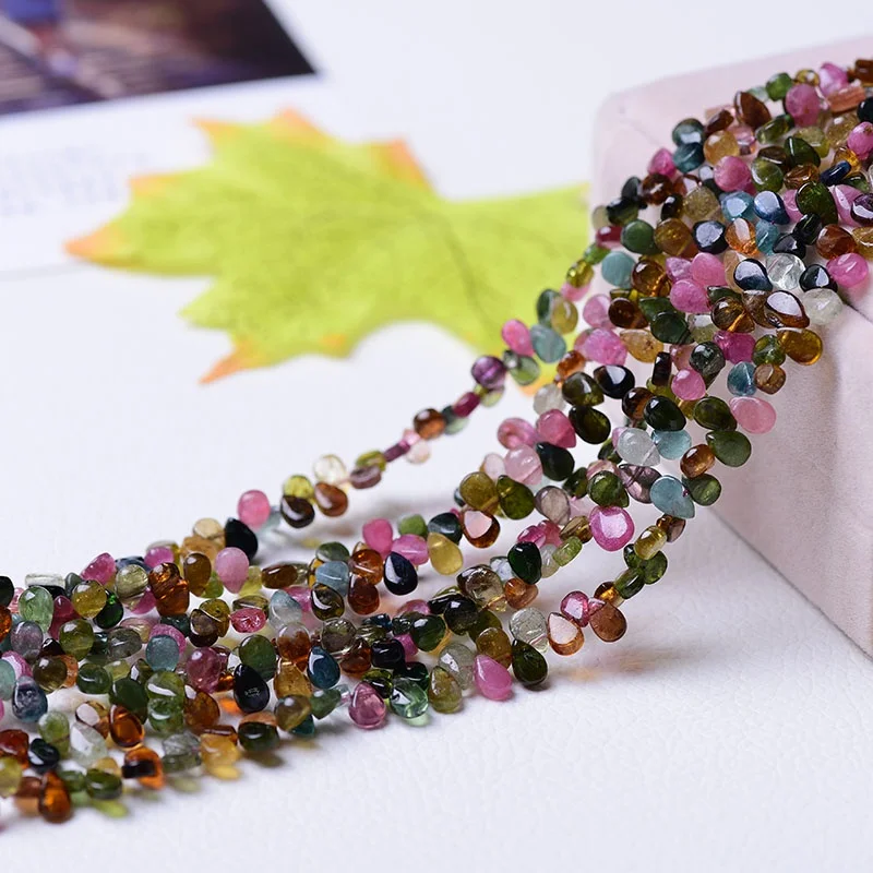 

4A Натуральные бразильские конфеты Турмалин Water Dorp Свободные бусины ручной работы Каменный кристалл DIY