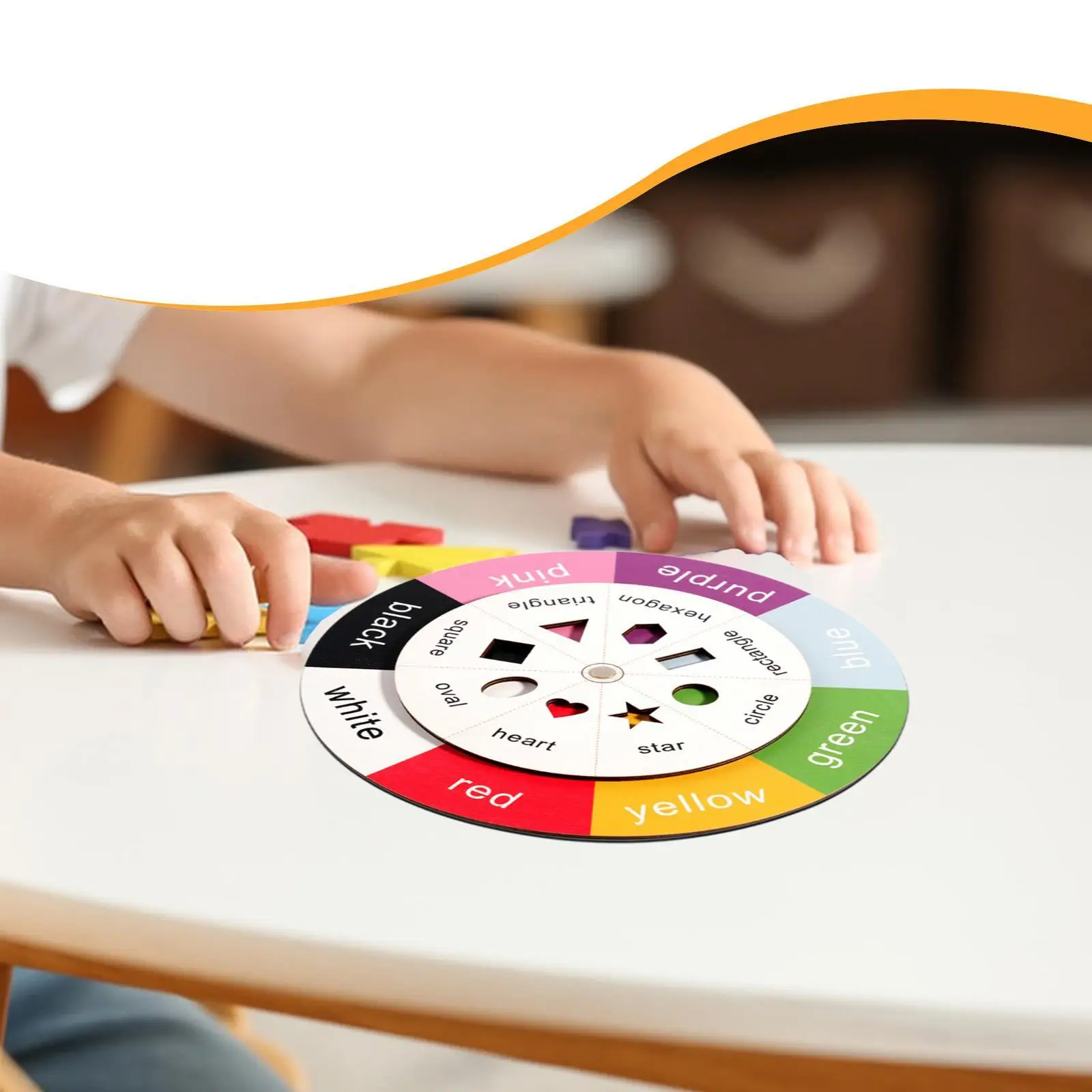 

Color Shape Sorter Interactive Gift Enlightenment English Words Learning Educational for Kids Home Children Classroom Preschool