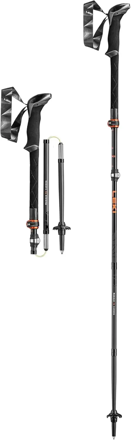 

Foldable Carbon Trekking Poles - Lightweight Adjustable Hiking Walking Sticks for Outdoor Adventures