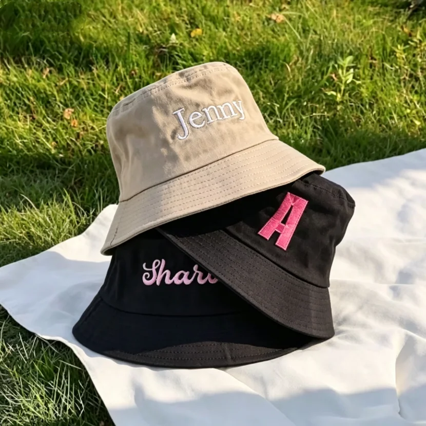 パーソナライズされたバケットハット、花嫁用ワイドブリムバケッ - Hat Floppy Wide のレビューと価格