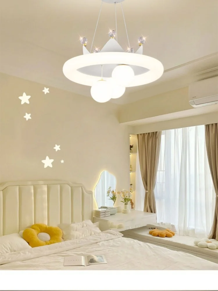 2025 Nieuwe Kinderkamer LED Hanglamp Woonkamer Restaurant Jongen Meisje Slaapkamer Volledige Spectrum Eye Kroonluchter Home Decor Licht - afbeelding 2