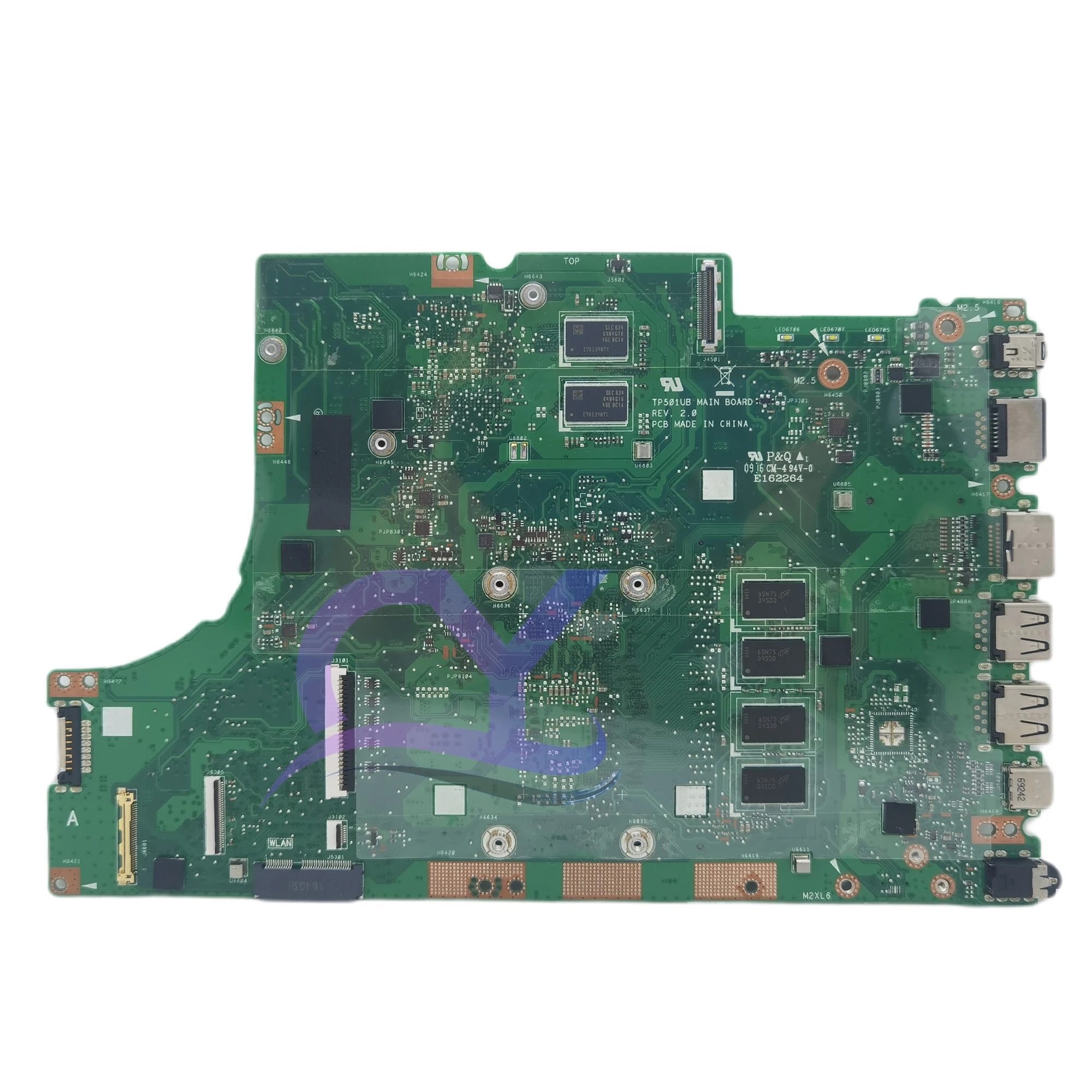 Imagem -03 - Placa-mãe Portátil para Asus Tp501u Tp501uq Tp501uqk Tp501ua Notebook Mainboard i3 i5 i7 4gb de Ram Uma Gt940m 100 de Trabalho