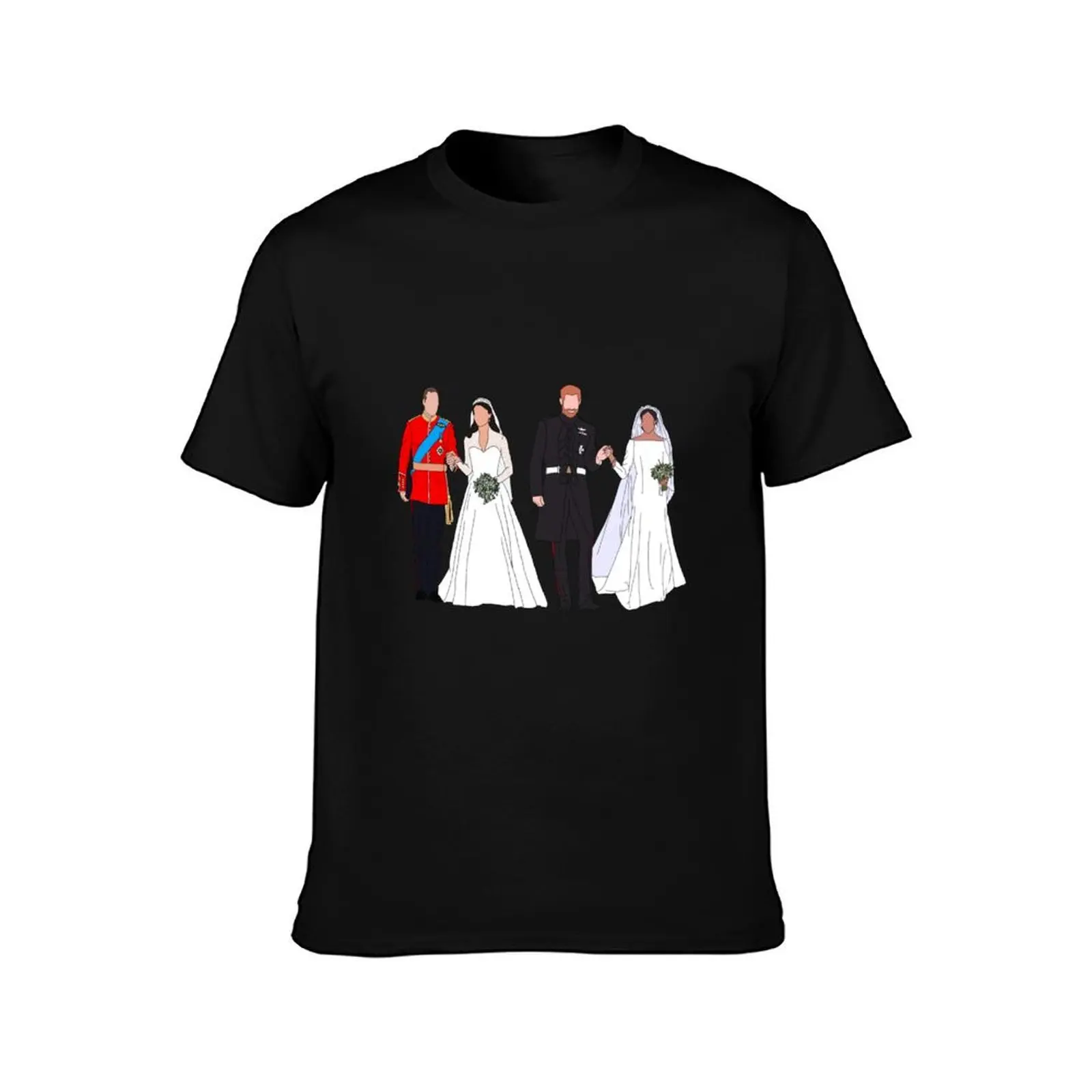 Royal Wedding: Diana’s Boys T-Shirt Regular Fit Plain Tee Shirt