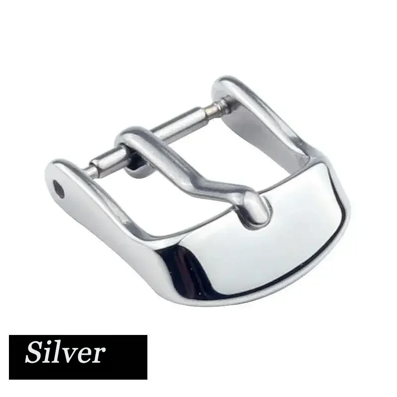 Stainless Steel Watch Buckle for Leather Strap Pin Buckle Strap Buckle Gold Silver Rose Gold Strap Accessories Duck Tongue Clip