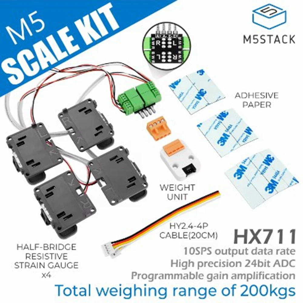 M5Stack Official Scale Kit with Weight Unit Electronic scale kit 24 bit A/D converter chip