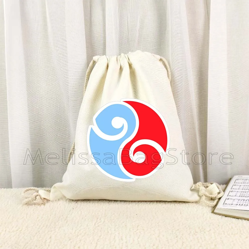 Cute Cartoon Ne Zha Ao Bing The Demon Boy Chinese Anime Gifts Canvas Drawstring Backpack Bags Sports Gym Sackpack String Bag