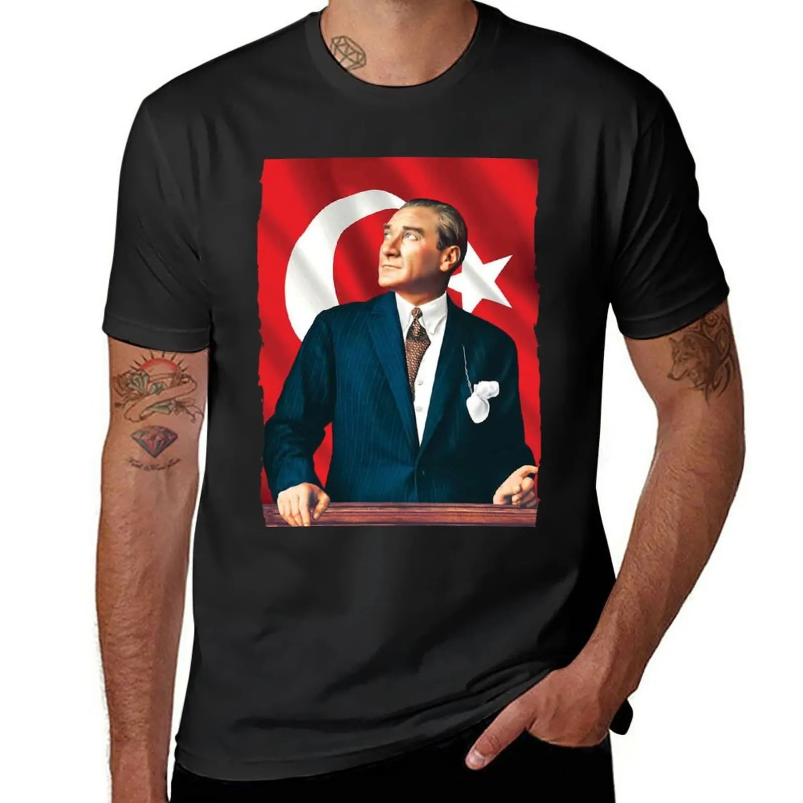 

New The Great Leader Atatürk T-Shirt boys animal print shirt Tee shirt vintage clothes graphic t shirts clothes for men