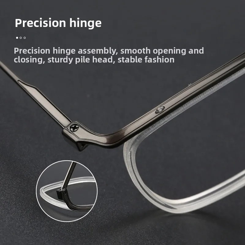 DT Replica di marca Occhiali da lavoro di lusso Occhiali da uomo quadrati in titanio puro Montatura da vista Occhiali da vista miopia