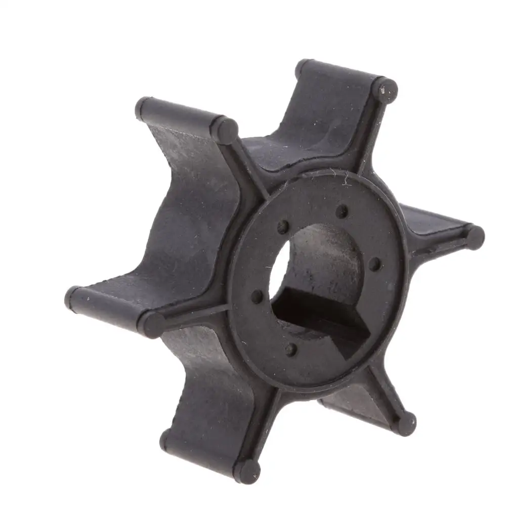 Marine Water Pump Impeller Outboard Motor Cooling Part Rubber Compatible for Yamaha 4hp 2 Stroke 5hp 2 Stroke Replace 6E0 44352