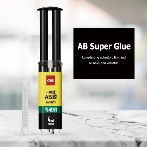 Imagen 2 del producto Pegamento de resina epoxi AB, soldadura en frío para Metal, acero inoxidable, herramienta de reparación de vidrio, pegamento líquido resistente a altas temperaturas, 1-10 piezas